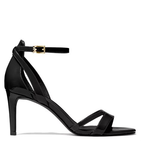 sandalias michael kors negras|michael kors leather sandals.